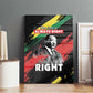 MLK Honoring The Legacy Canvas Wall Art Black Version