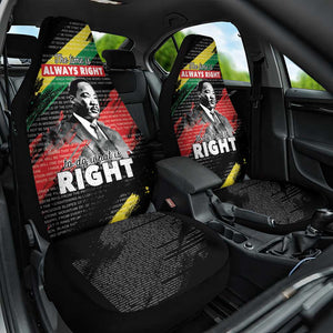 MLK Honoring The Legacy Car Seat Cover Black Version