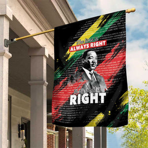 MLK Honoring The Legacy Garden Flag Black Version