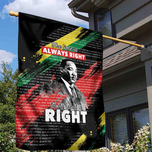 MLK Honoring The Legacy Garden Flag Black Version