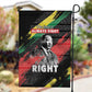 MLK Honoring The Legacy Garden Flag Black Version