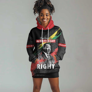 MLK Honoring The Legacy Hoodie Dress Black Version