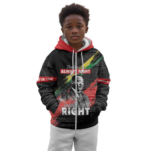 MLK Honoring The Legacy Kid Hoodie Black Version