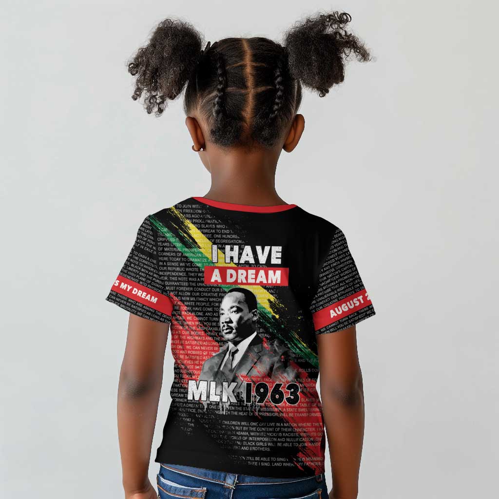 MLK Honoring The Legacy Kid T shirt Black Version