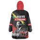 MLK Honoring The Legacy Kid Wearable Blanket Hoodie Black Version