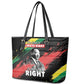 MLK Honoring The Legacy Leather Tote Bag Black Version