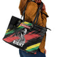 MLK Honoring The Legacy Leather Tote Bag Black Version