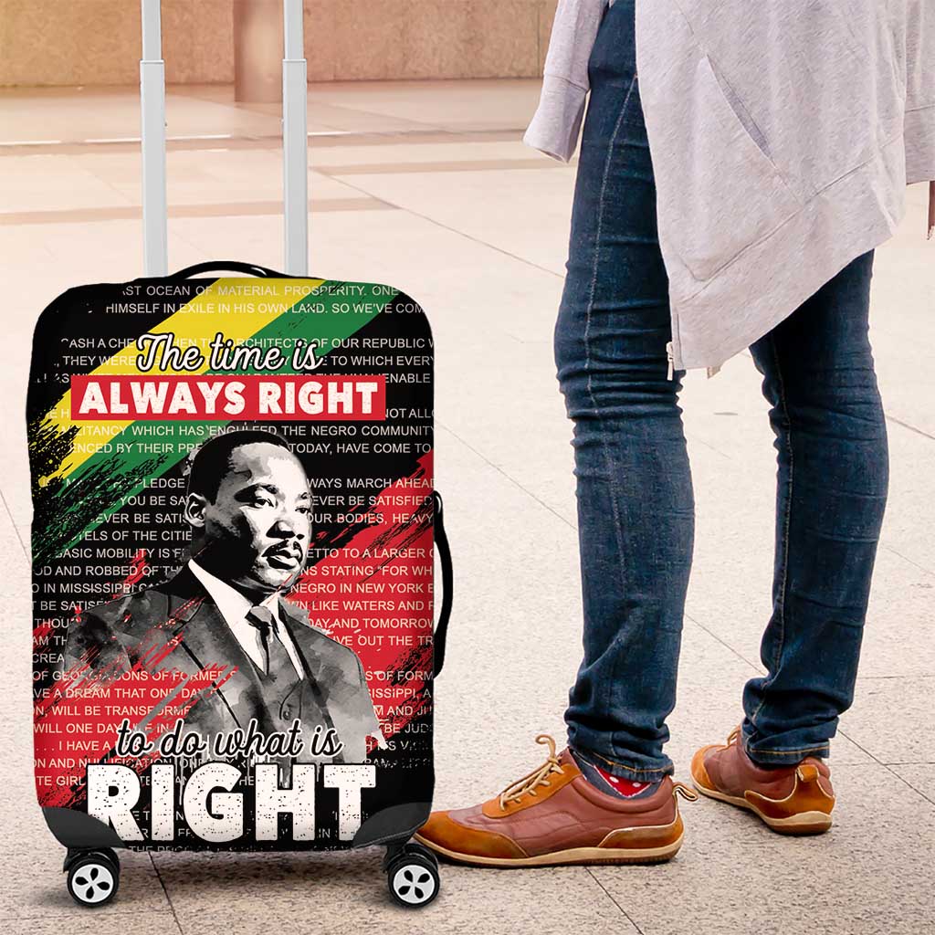 MLK Honoring The Legacy Luggage Cover Black Version