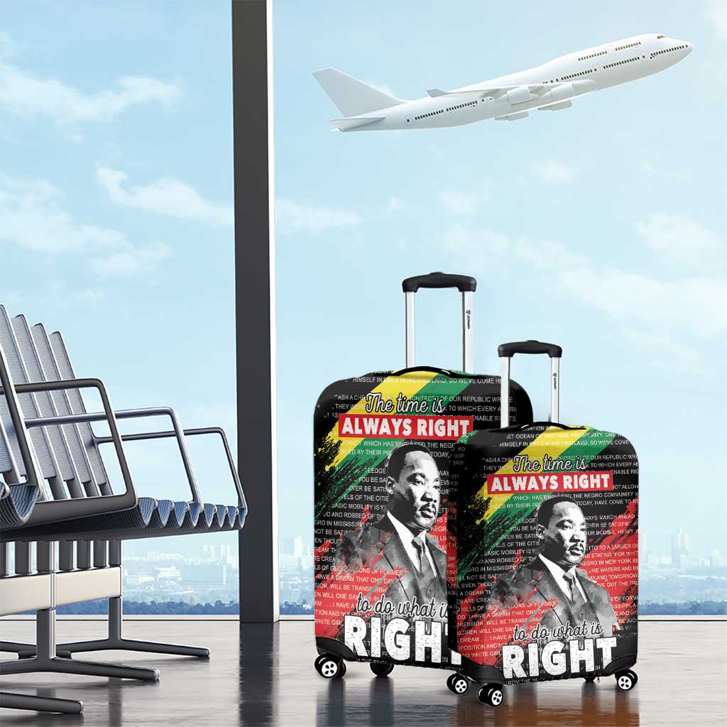 MLK Honoring The Legacy Luggage Cover Black Version