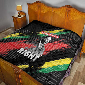 MLK Honoring The Legacy Quilt Black Version