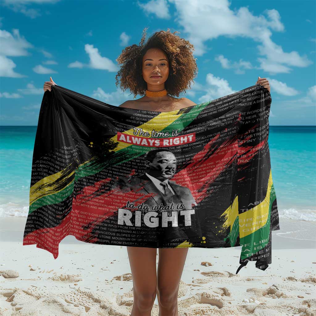 MLK Honoring The Legacy Sarong Black Version