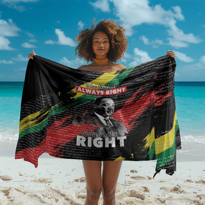 MLK Honoring The Legacy Sarong Black Version