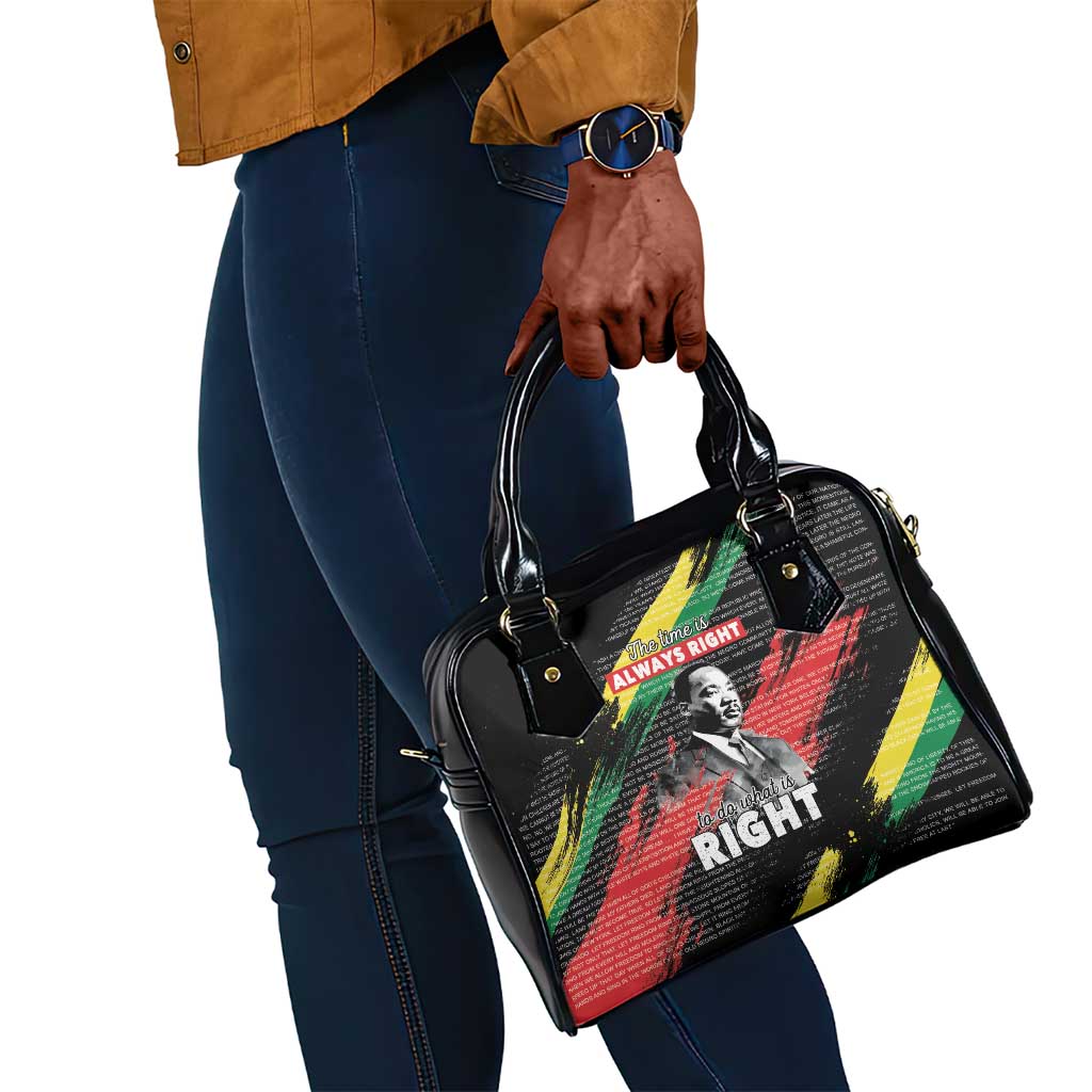 MLK Honoring The Legacy Shoulder Handbag Black Version