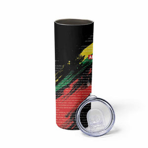 MLK Honoring The Legacy Skinny Tumbler Black Version
