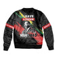 MLK Honoring The Legacy Sleeve Zip Bomber Jacket Black Version