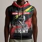 MLK Honoring The Legacy Sleeveless Zip Hoodie Black Version - African Pride