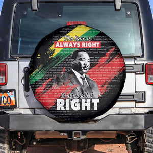 MLK Honoring The Legacy Spare Tire Cover Black Version