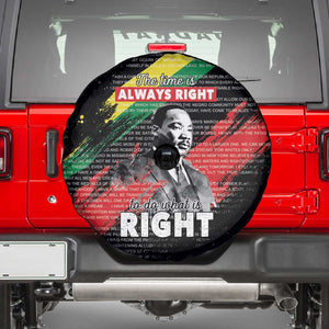MLK Honoring The Legacy Spare Tire Cover Black Version