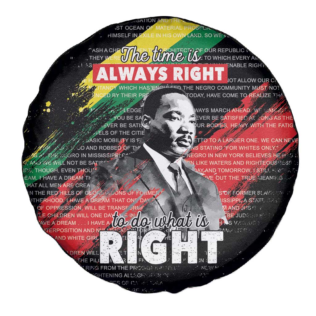 MLK Honoring The Legacy Spare Tire Cover Black Version