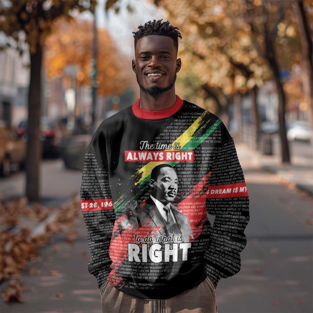 MLK Honoring The Legacy Sweatshirt Black Version