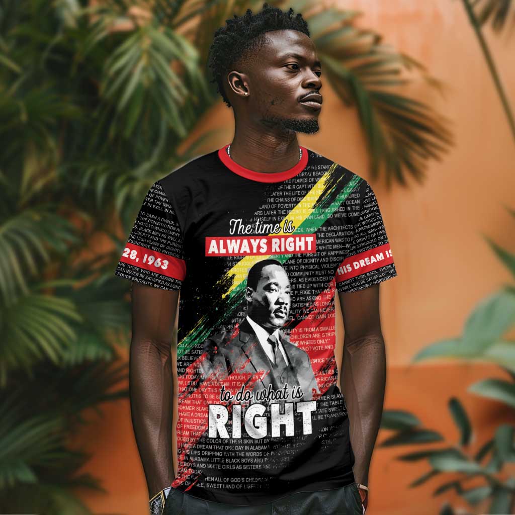 MLK Honoring The Legacy T shirt Black Version