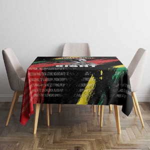 MLK Honoring The Legacy Tablecloth Black Version