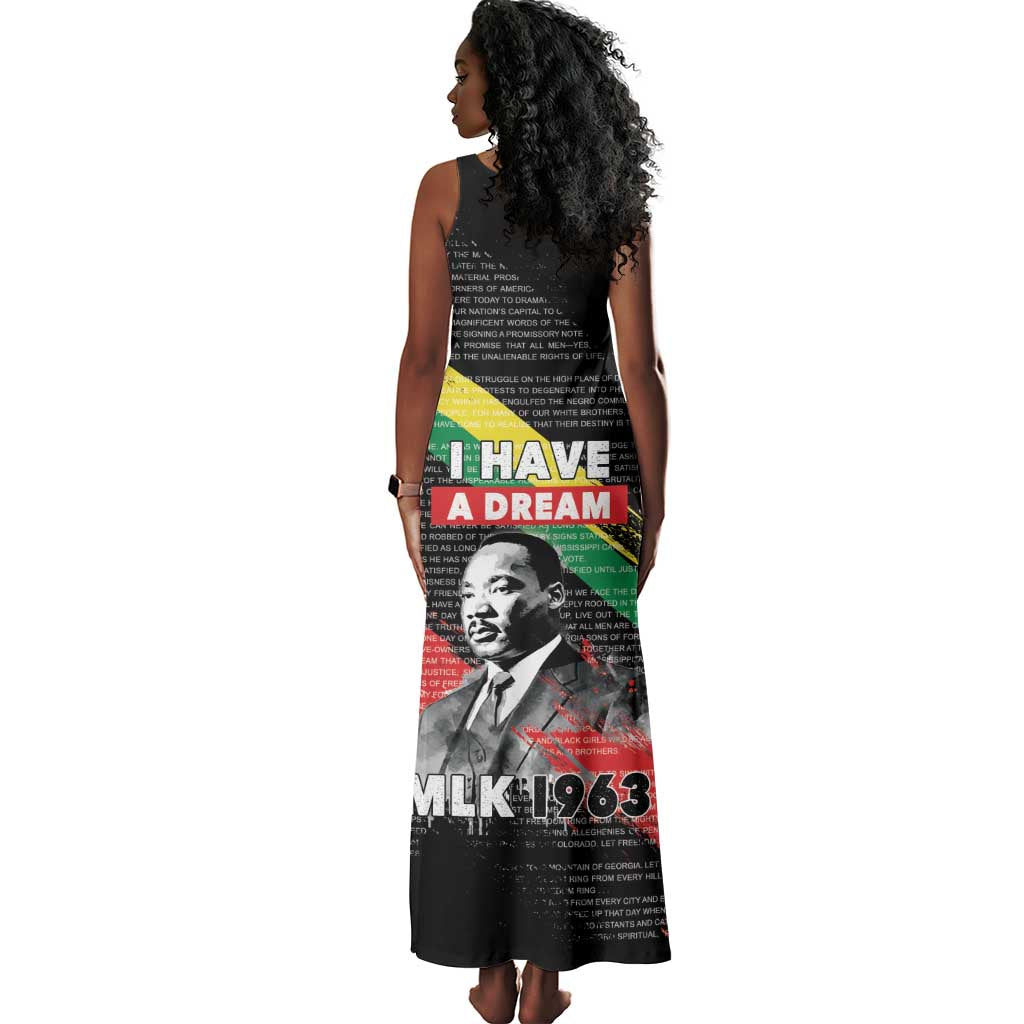 MLK Honoring The Legacy Tank Maxi Dress Black Version