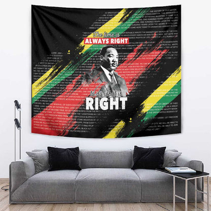 MLK Honoring The Legacy Tapestry Black Version