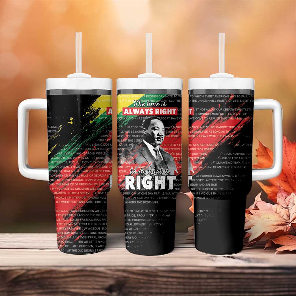 MLK Honoring The Legacy Tumbler With Handle Black Version
