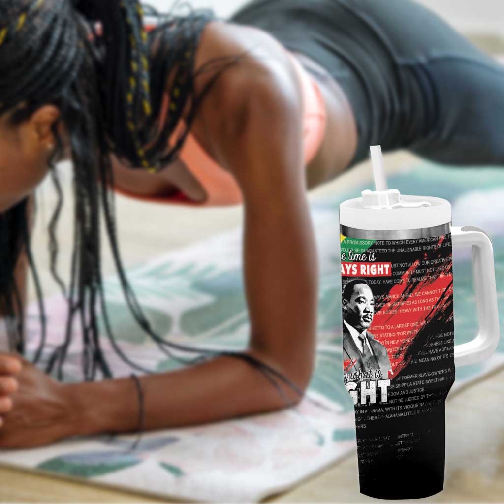 MLK Honoring The Legacy Tumbler With Handle Black Version