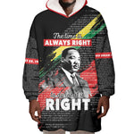 MLK Honoring The Legacy Wearable Blanket Hoodie Black Version