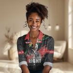 MLK Honoring The Legacy Women Casual Shirt Black Version LT05