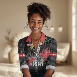 MLK Honoring The Legacy Women Casual Shirt Black Version LT05