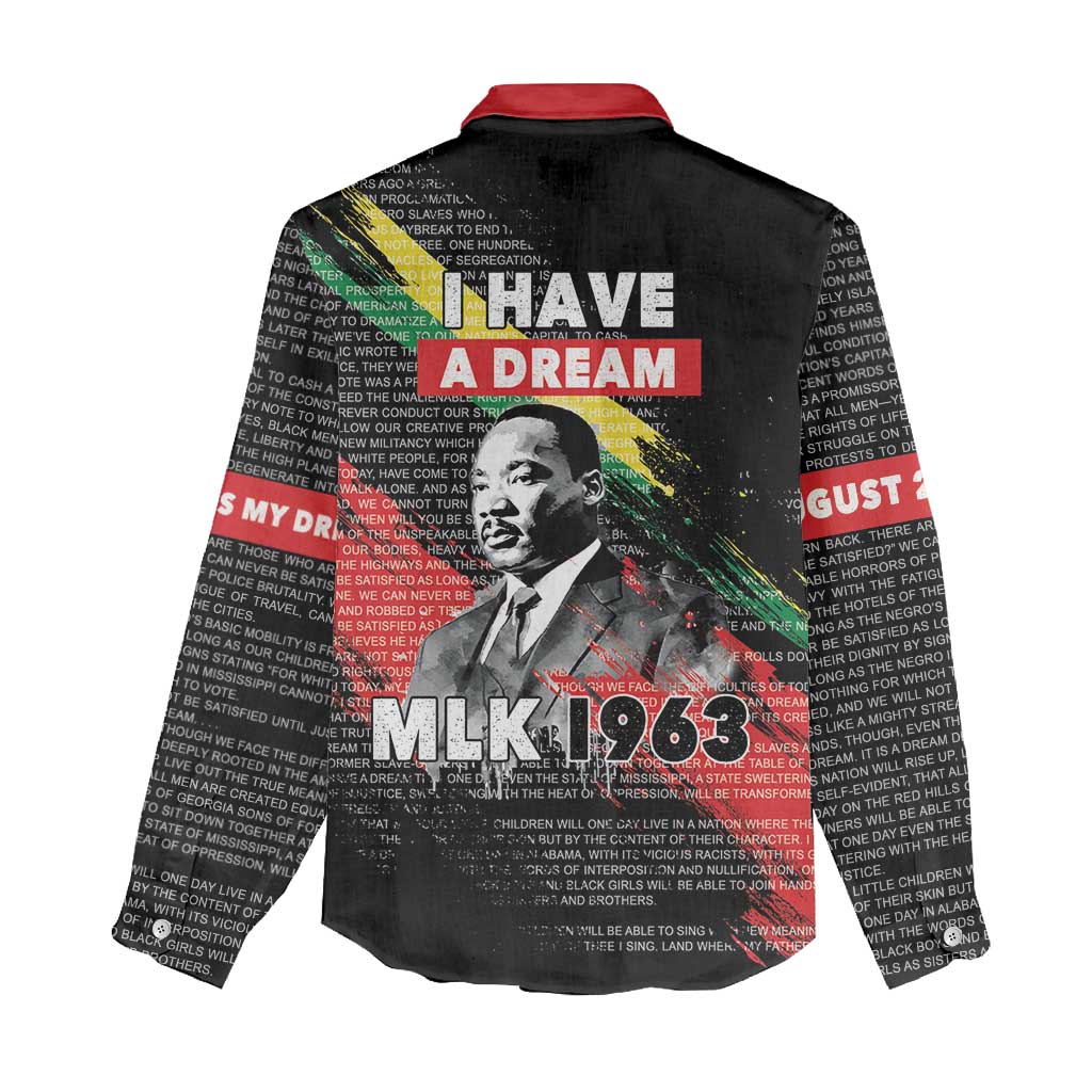 MLK Honoring The Legacy Women Casual Shirt Black Version LT05