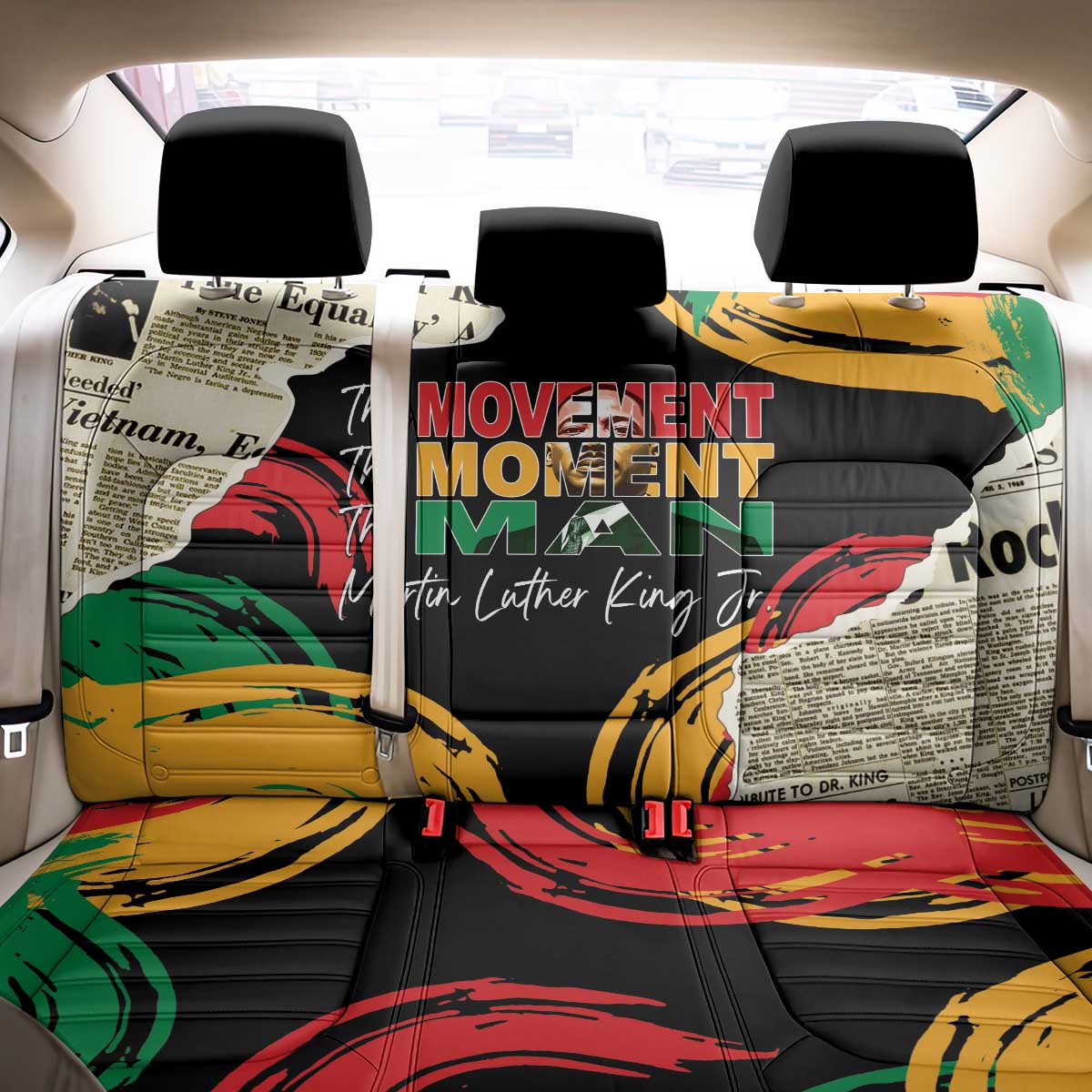 Remembering The Legacy Of MLK Back Car Seat Cover