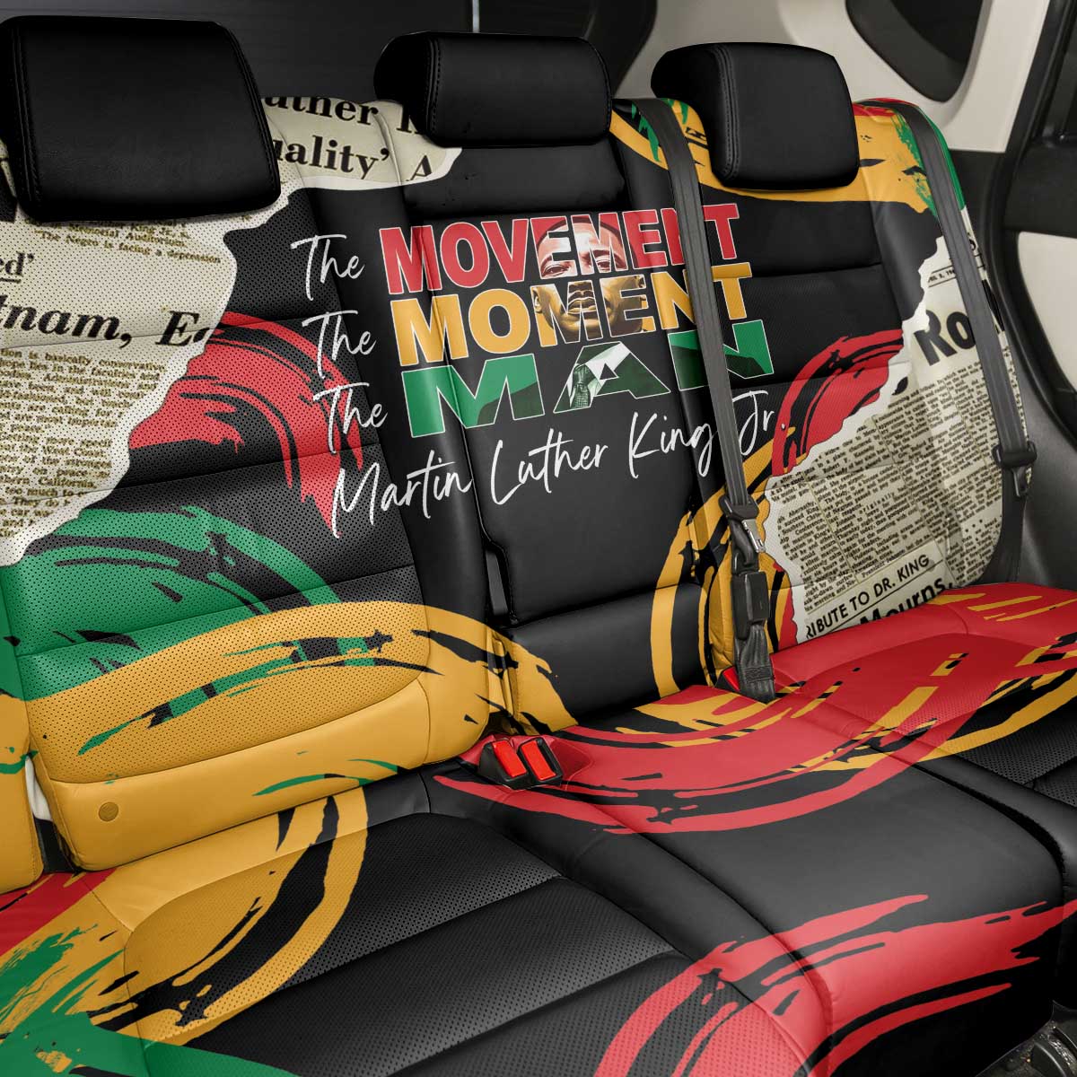 Remembering The Legacy Of MLK Back Car Seat Cover