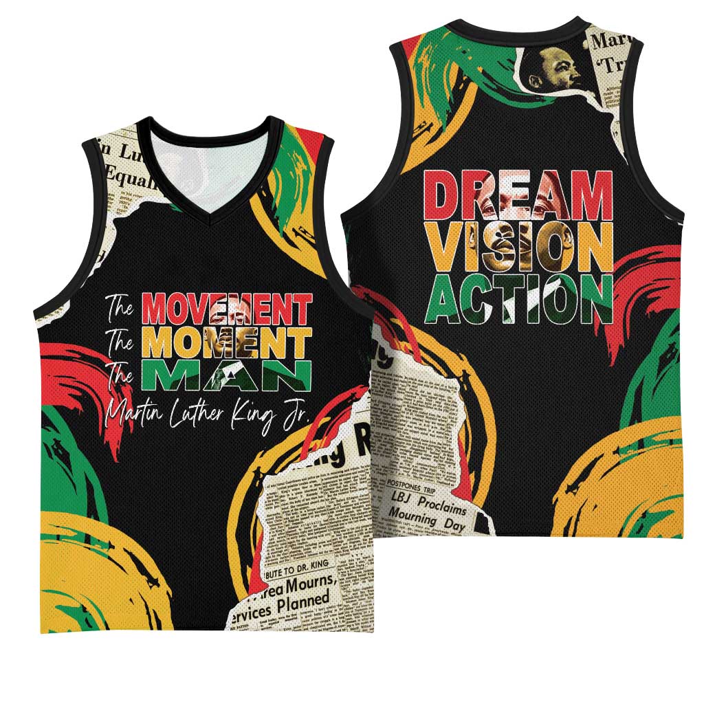 Remembering The Legacy Of MLK Basketball Jersey LT05