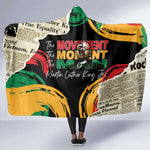 Remembering The Legacy Of MLK Hooded Blanket