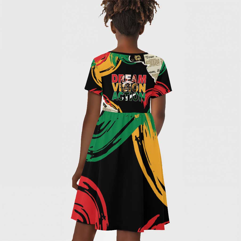 Remembering The Legacy Of MLK Kid Short Sleeve Dress