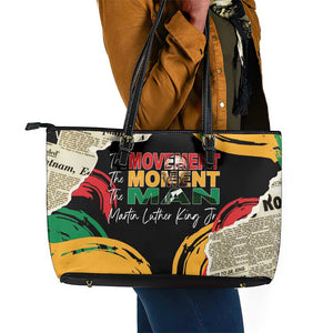 Remembering The Legacy Of MLK Leather Tote Bag