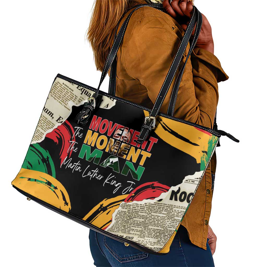 Remembering The Legacy Of MLK Leather Tote Bag