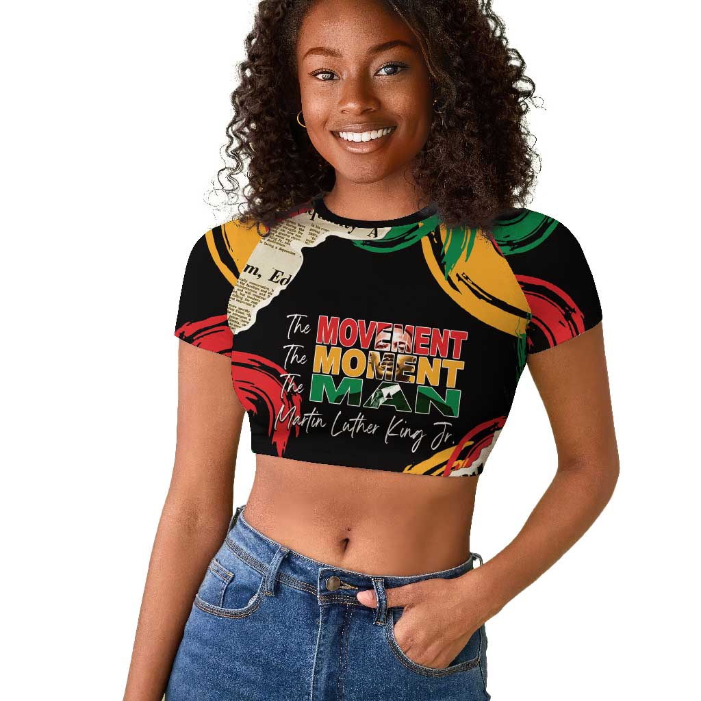 Remembering The Legacy Of MLK Raglan Cropped T shirt