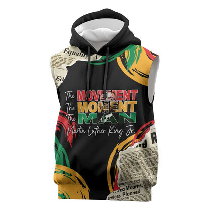 Remembering The Legacy Of MLK Sleeveless Hoodie - African Pride