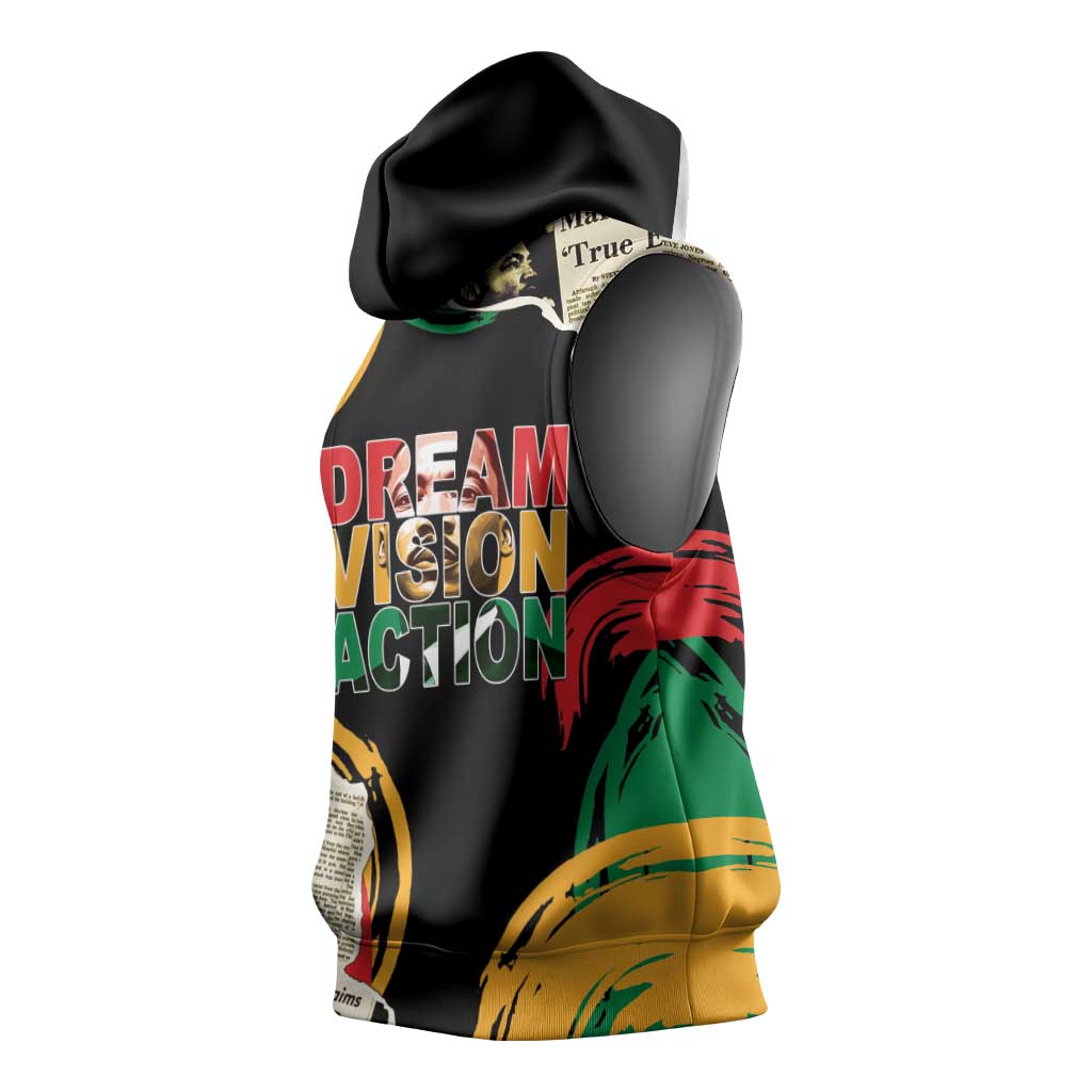 Remembering The Legacy Of MLK Sleeveless Hoodie - African Pride