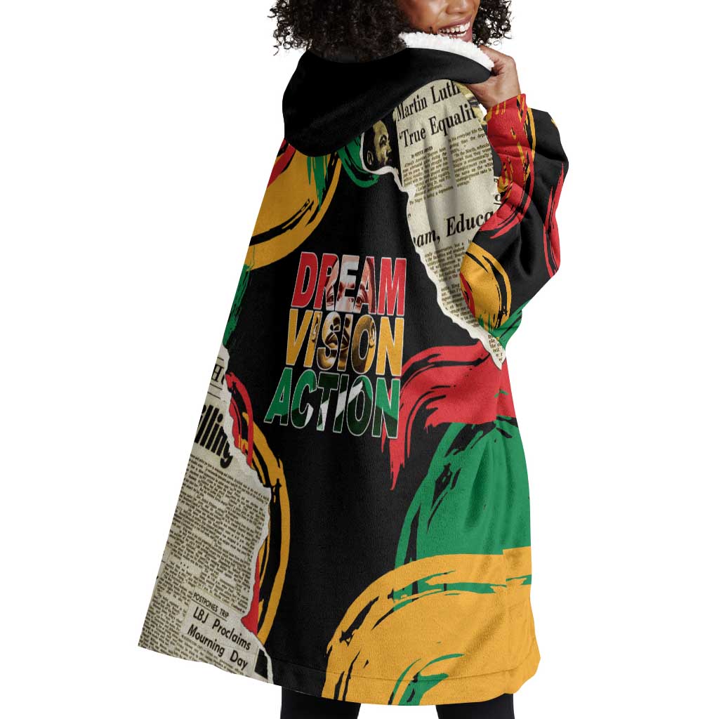 Remembering The Legacy Of MLK Wearable Blanket Hoodie