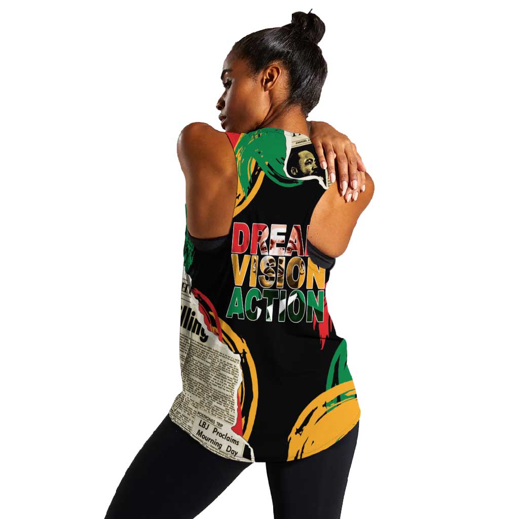 Remembering The Legacy Of MLK Women Racerback Tank