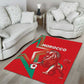 Morocco WC Football 2026 Area Rug Go Champions Lion Spirit - African Pride