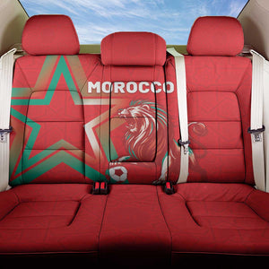 Morocco WC Football 2026 Back Car Seat Cover Go Champions Lion Spirit - African Pride
