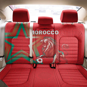 Morocco WC Football 2026 Back Car Seat Cover Go Champions Lion Spirit - African Pride