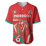 Custom Morocco WC Football 2026 Baseball Jersey Go Champions Lion Spirit - African Pride